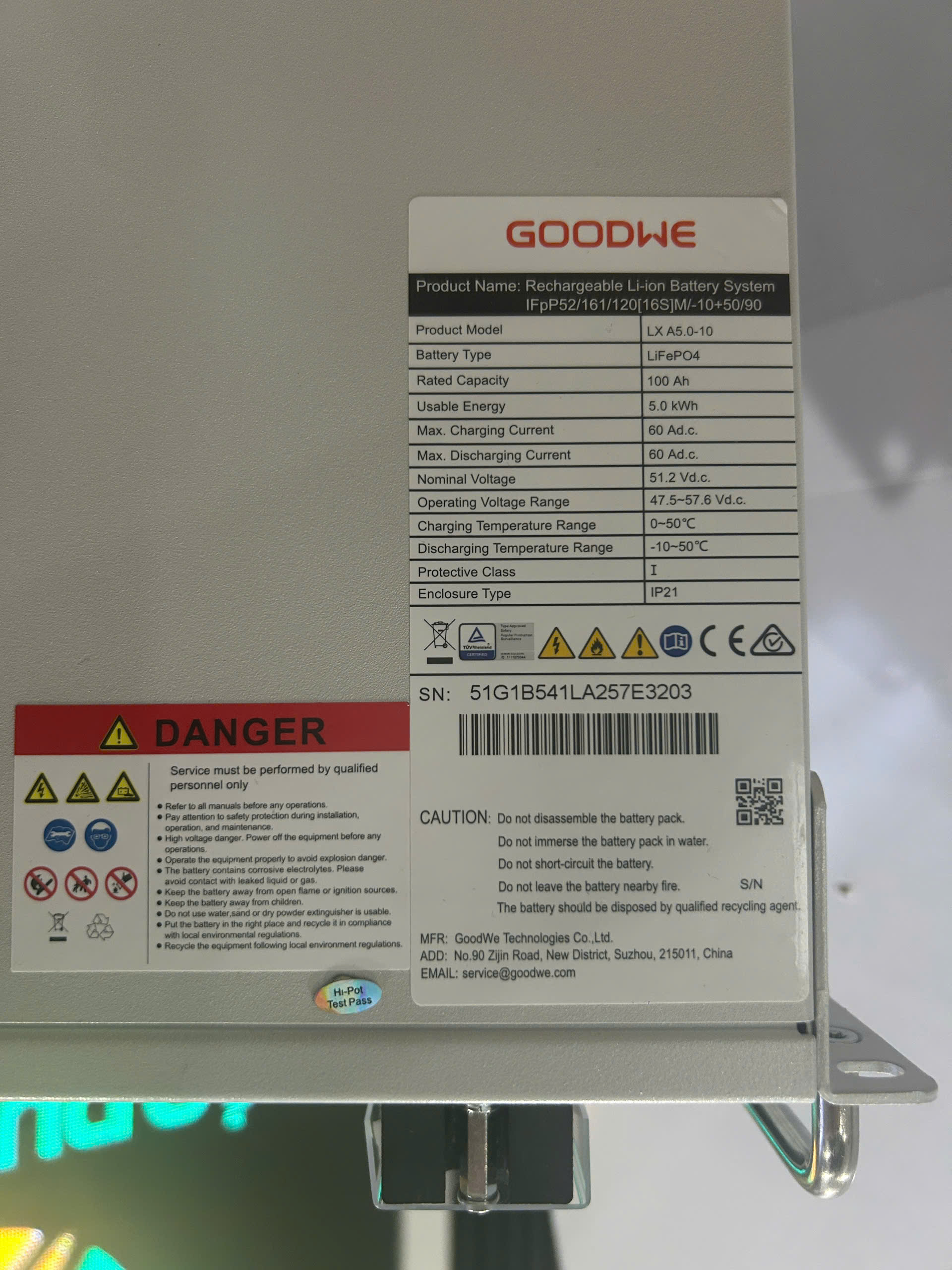 Pin Lưu Trữ GoodWe Battery 5.4Kwh 105AH 51.2V - Ảnh 4